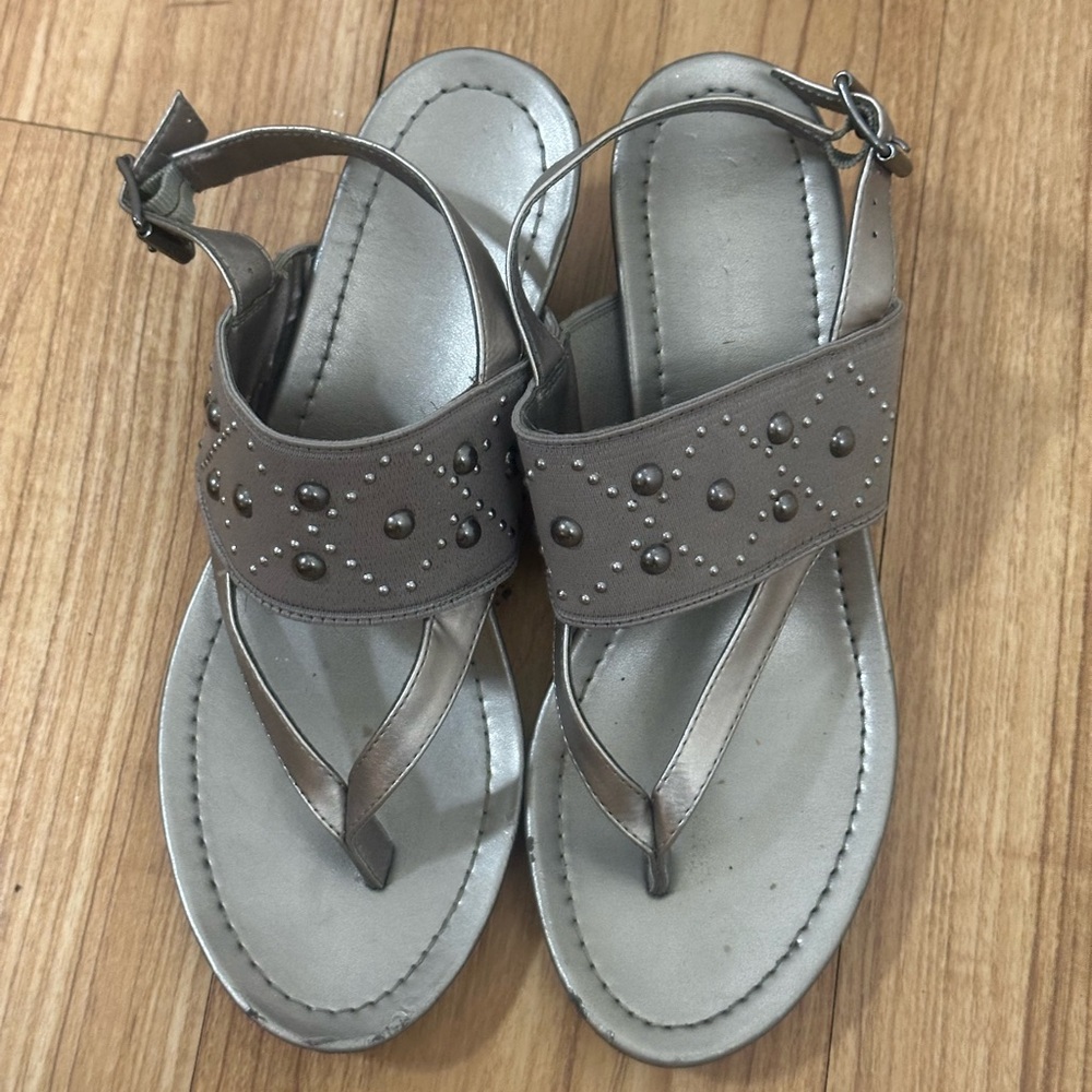 Elegant Silver Women's Sandals